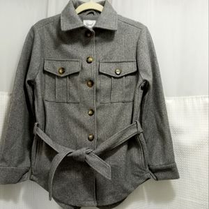 Kismet Shacket. Grey. Size xs. EUC. Worn once.
